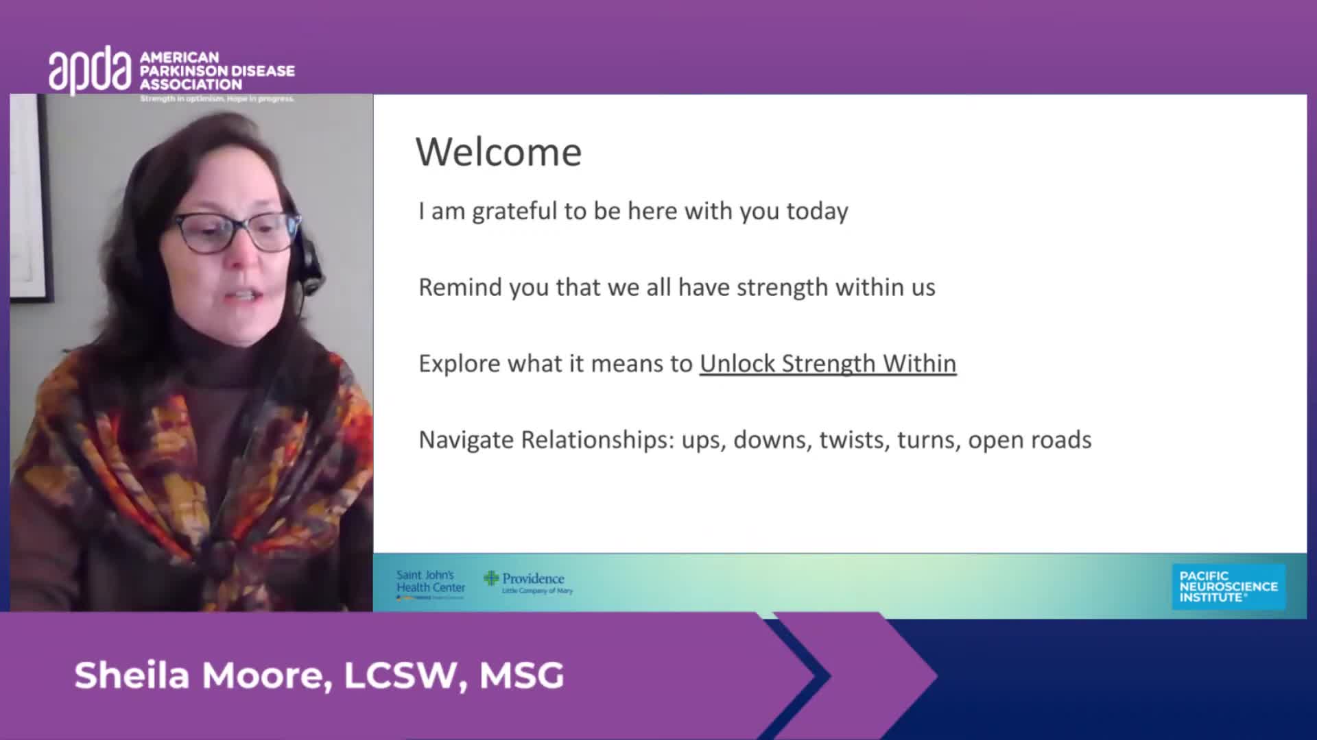 APDA - Unlocking Strength Within Strategies for Living with PD Strengthening Bonds