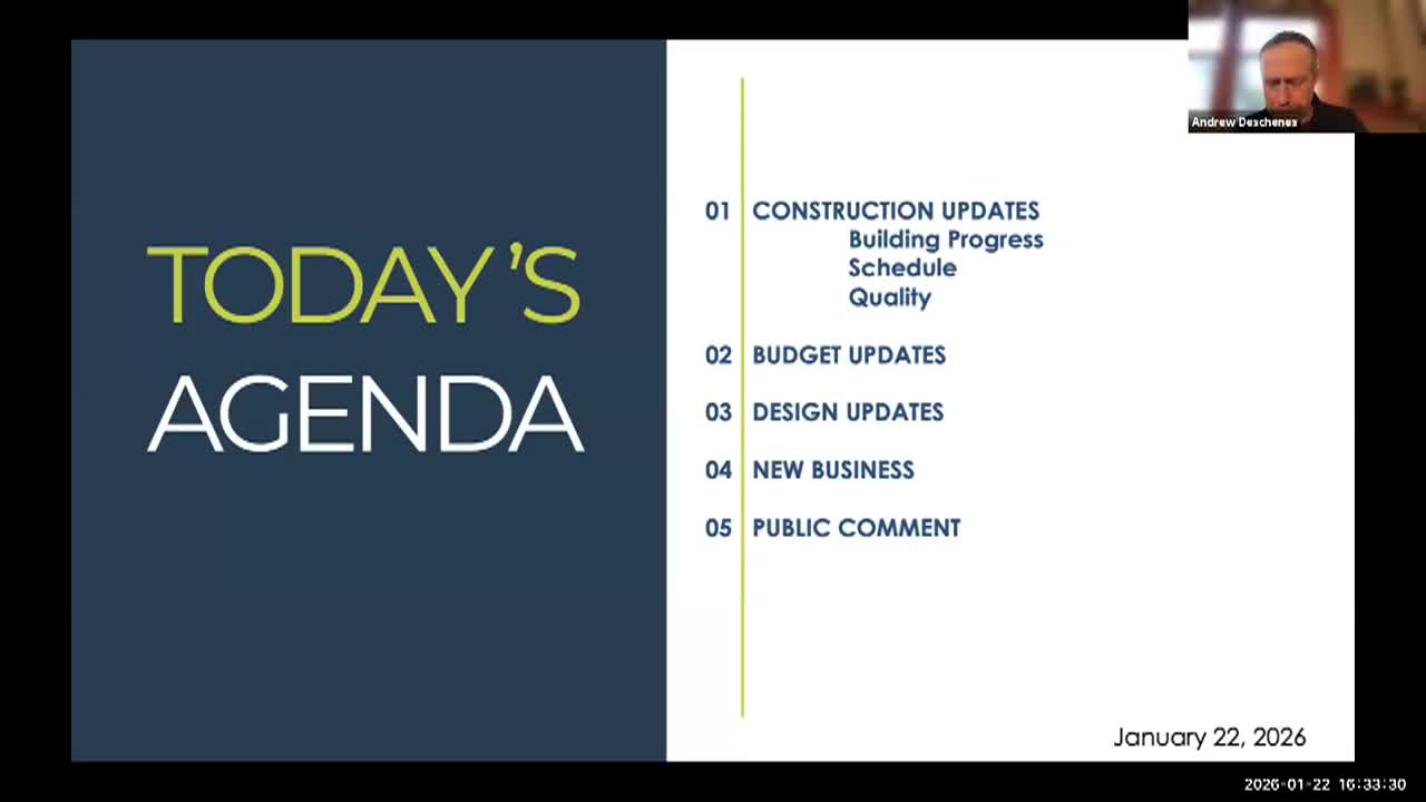 Pierce School Building Committee Meeting - January 22_ 2026