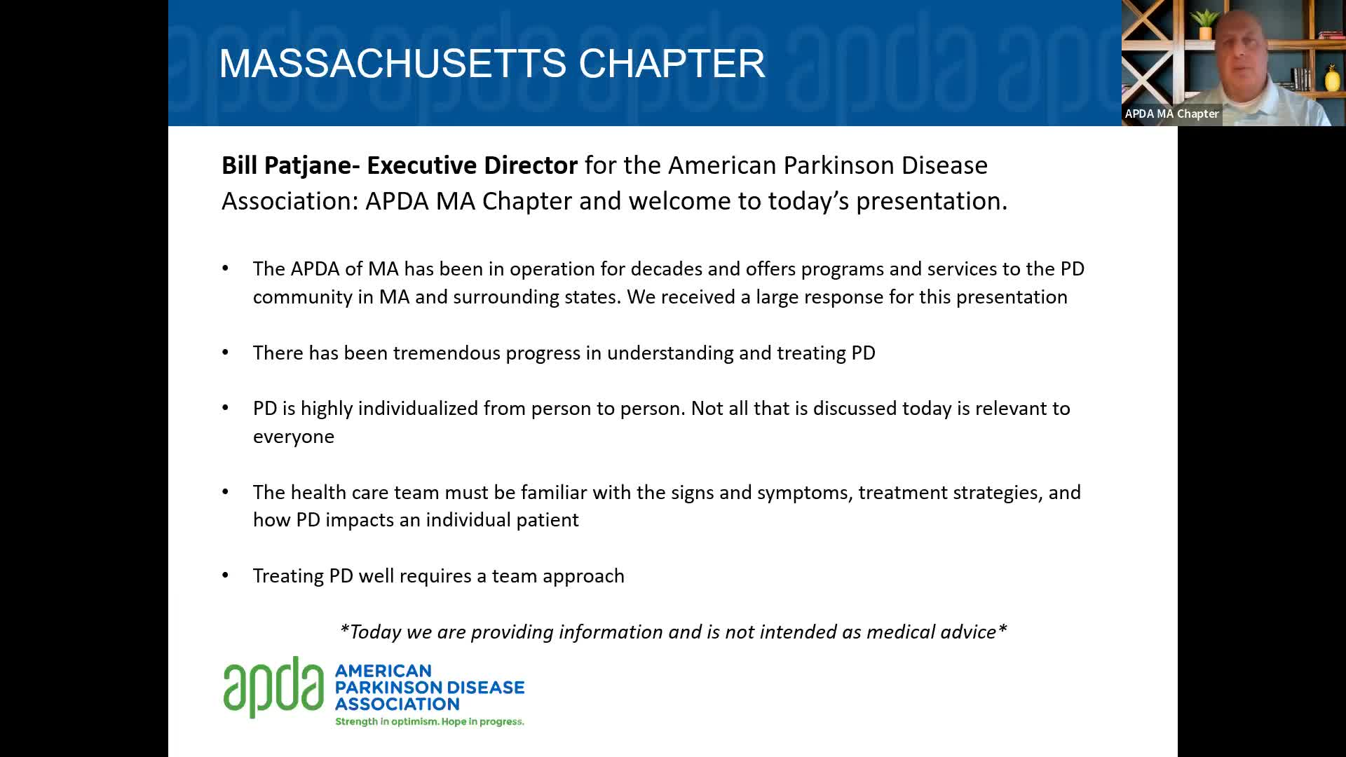 APDA - The Role of Nutrition in Parkinson's